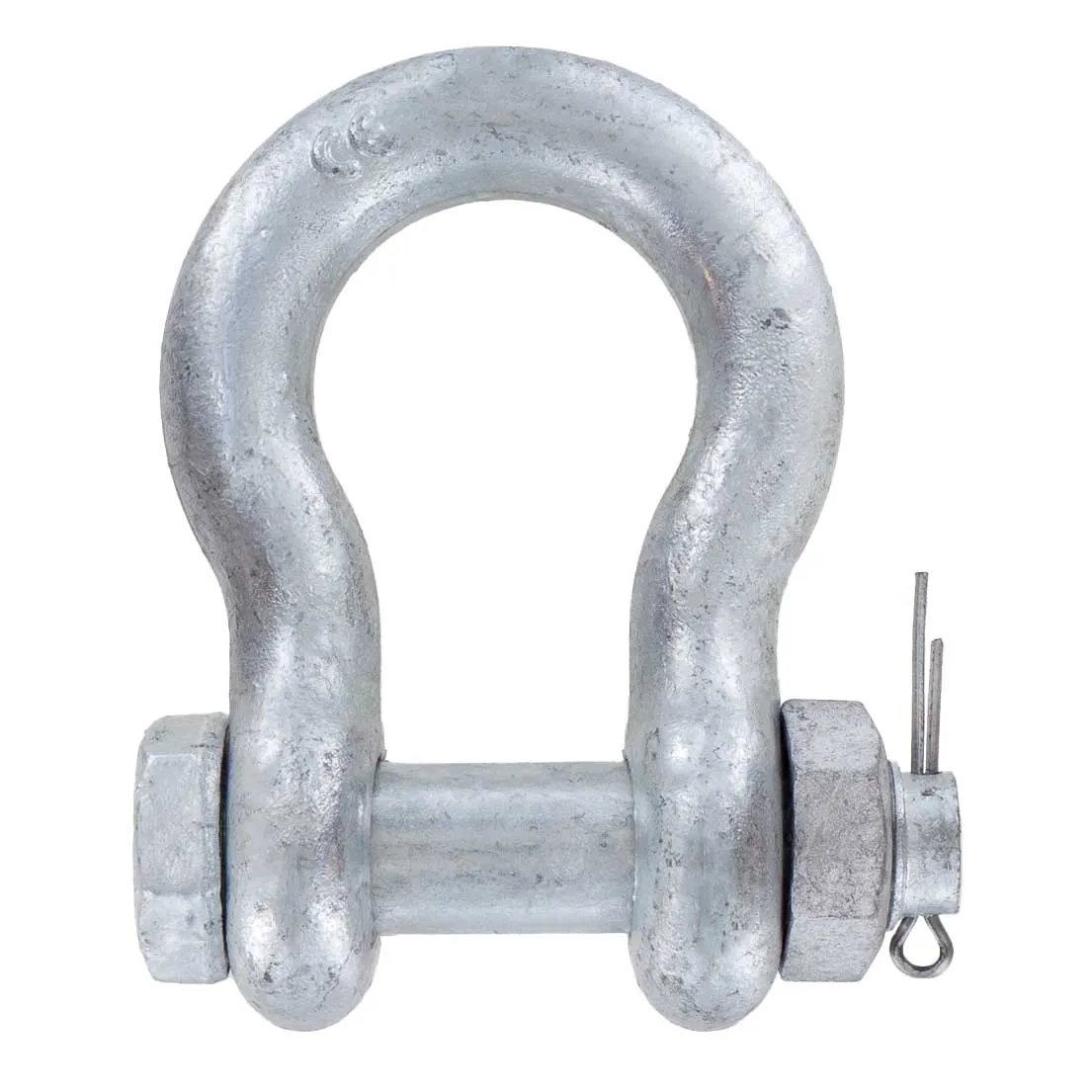 1" Galvanized Bolt Type Anchor Shackle - 8.5 Ton