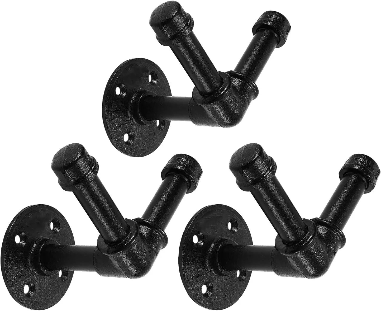 3 Pcs Industrial Pipe V Type Coat Hook