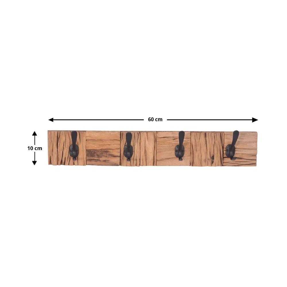 Ara 60cm Wood and Metal Wall Hook