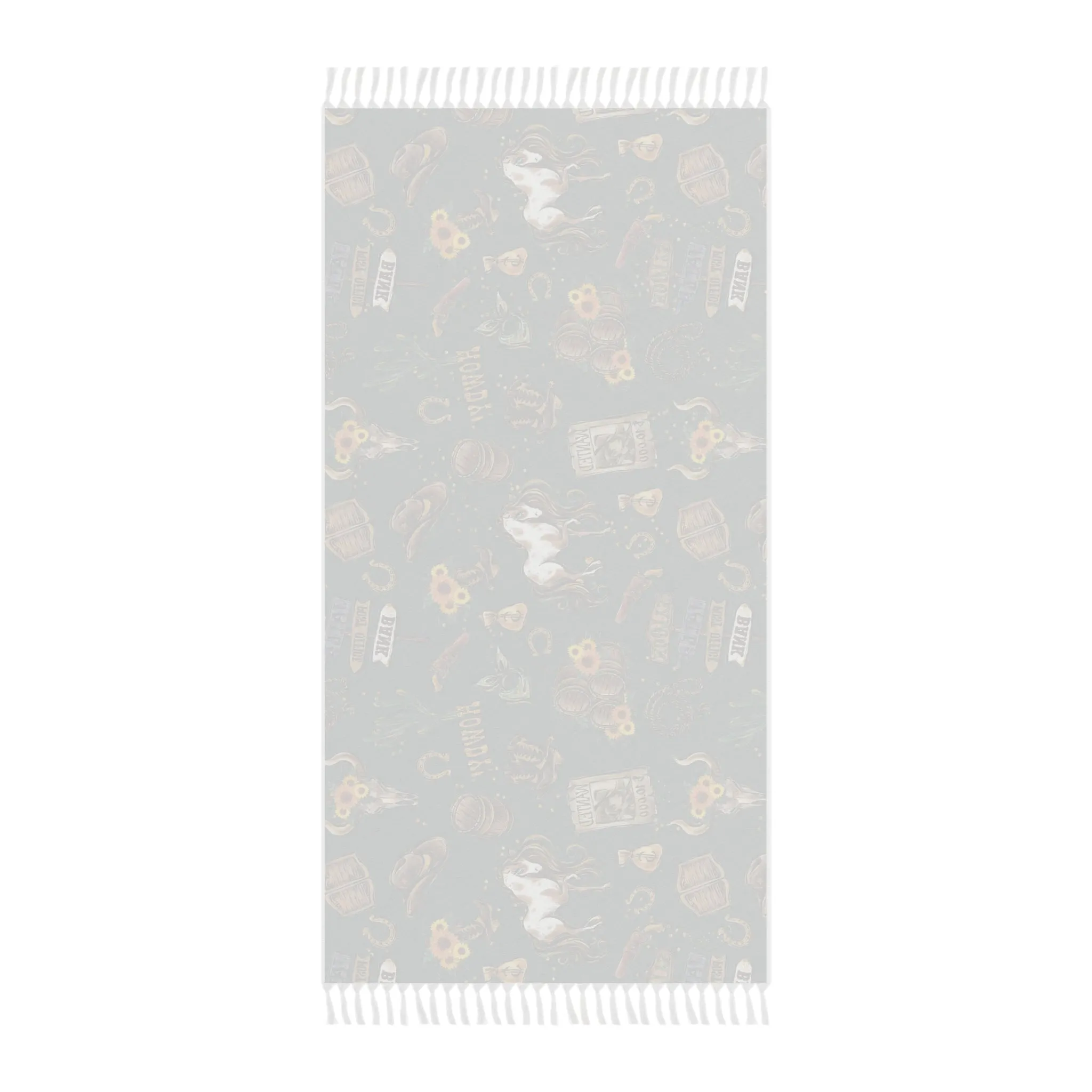 Boho Beach Towel, Cowboy