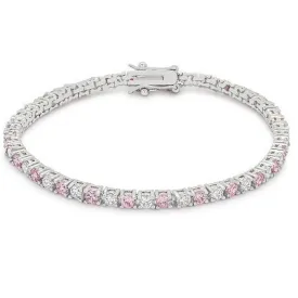 Cassidy Pink Round Tennis Bracelet – 7in | 10ct