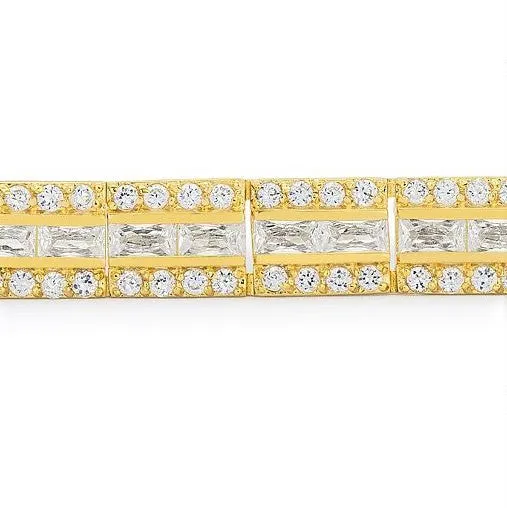 Chante Radiant Gold Tennis Bracelet – 7.25in | 32ct