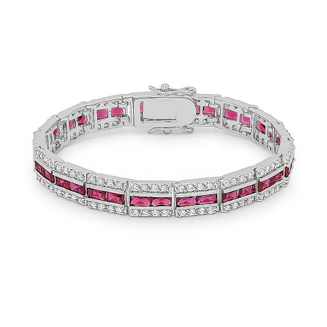 Chante Ruby Radiant Tennis Bracelet - 7.25in | 32ct