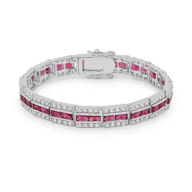 Chante Ruby Radiant Tennis Bracelet - 7.25in | 32ct