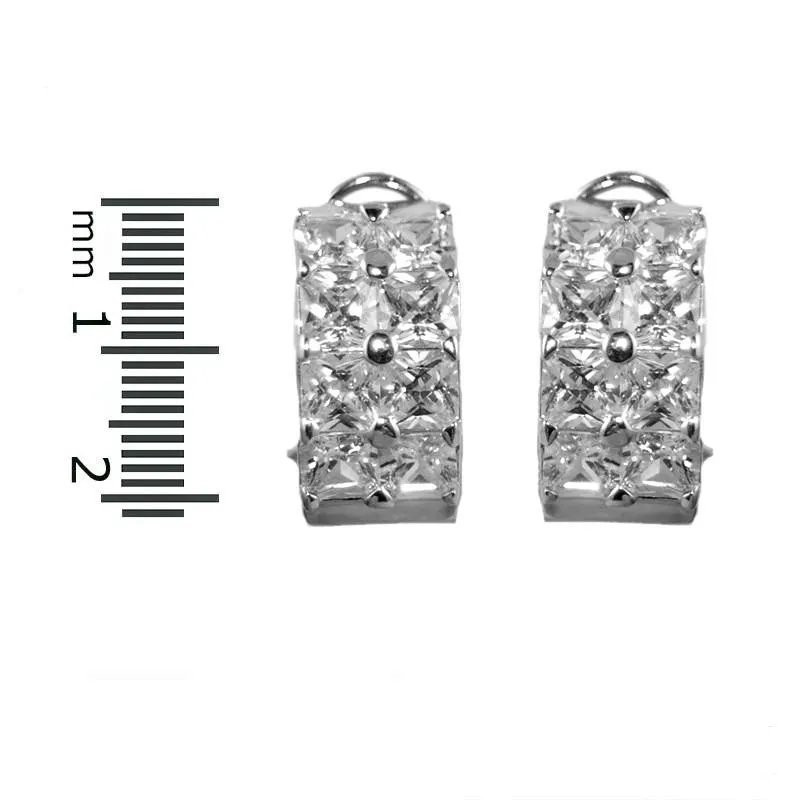 Chanya Princess Stone Huggie Earrings | 7ct