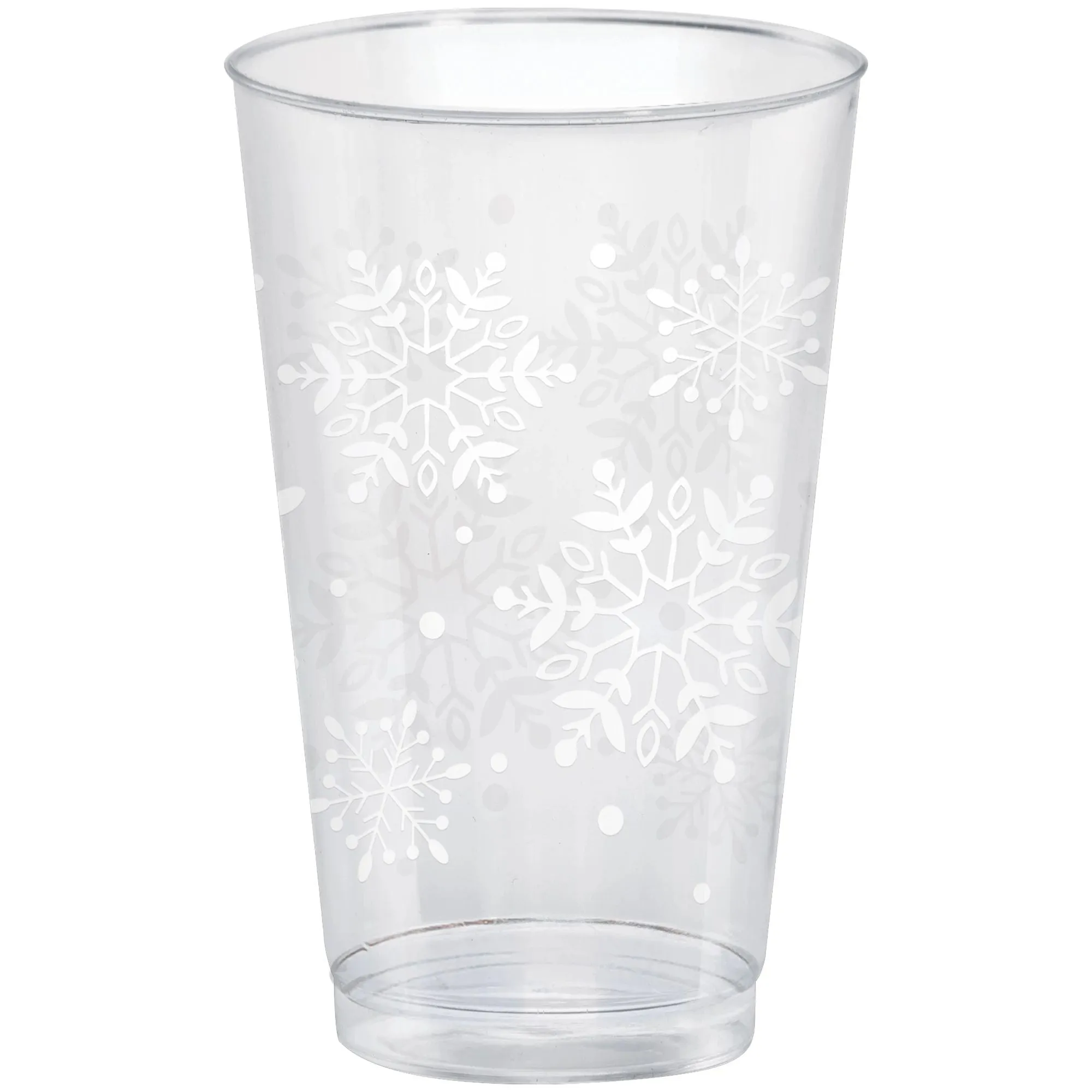 Christmas Plastic Snowflake Printed Tumblers 16 oz. | 26ct