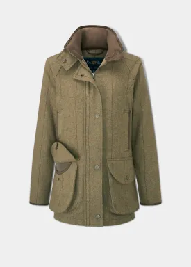 Combrook Ladies Tweed Shooting Coat In Grove - Shooting Fit