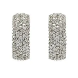 Detra 20mm CZ Cluster Hoop Earrings | 7ct