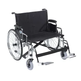 Drive Medical std26ecdda-sf Sentra EC Heavy Duty Extra Wide Wheelchair, Detachable Desk Arms, Swing away Footrests, 26" Seat