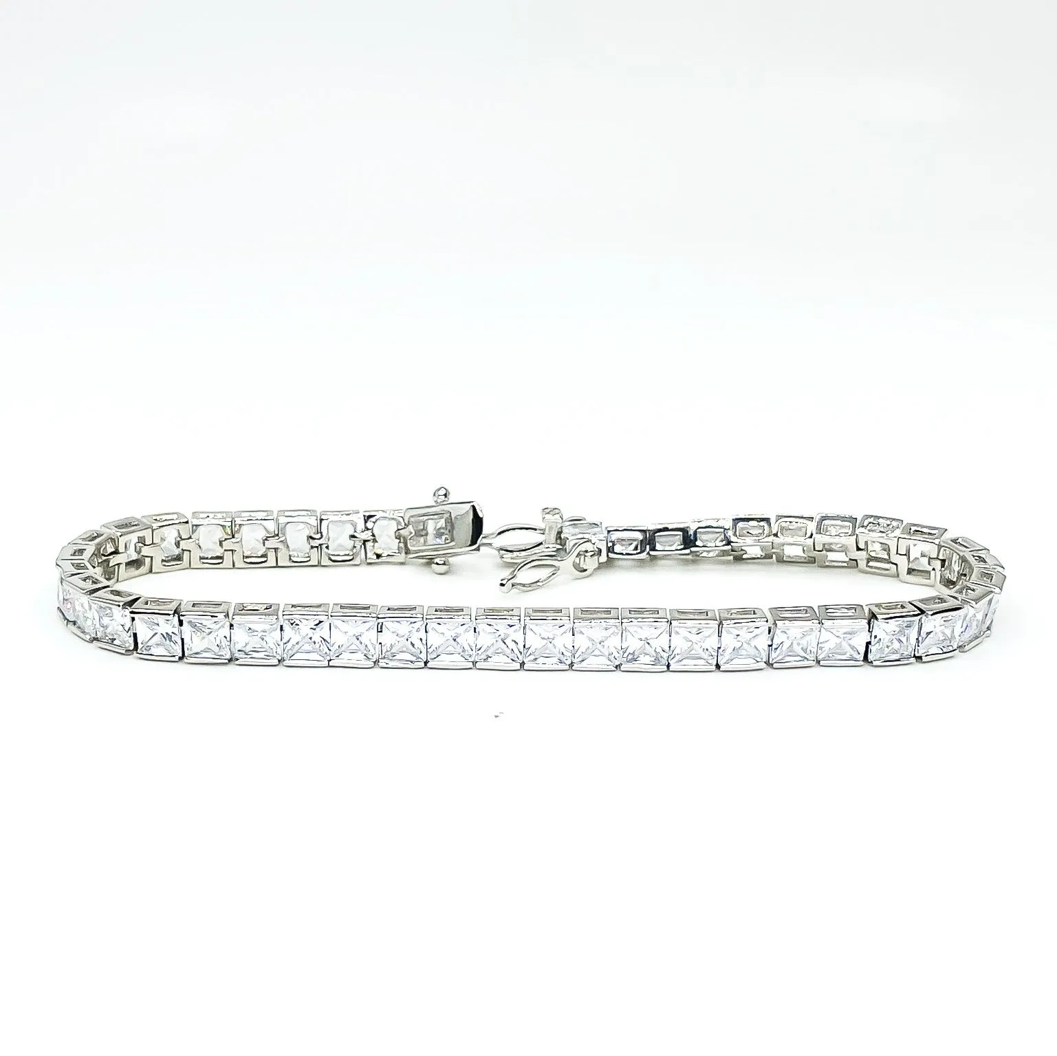 Hazel Princess CZ Tennis Bracelet – 7.25in | 19ct