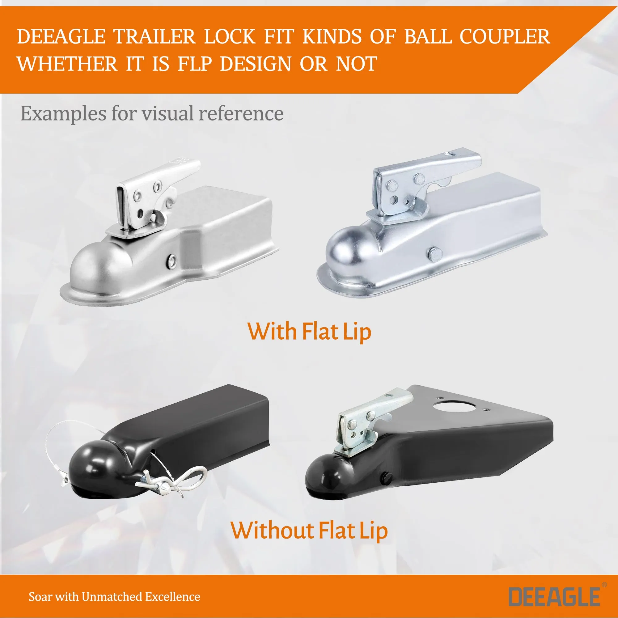 Heavy Duty Trailer Coupler Lock Tow Ball Trailer Hitch Locks Anti Theft Security