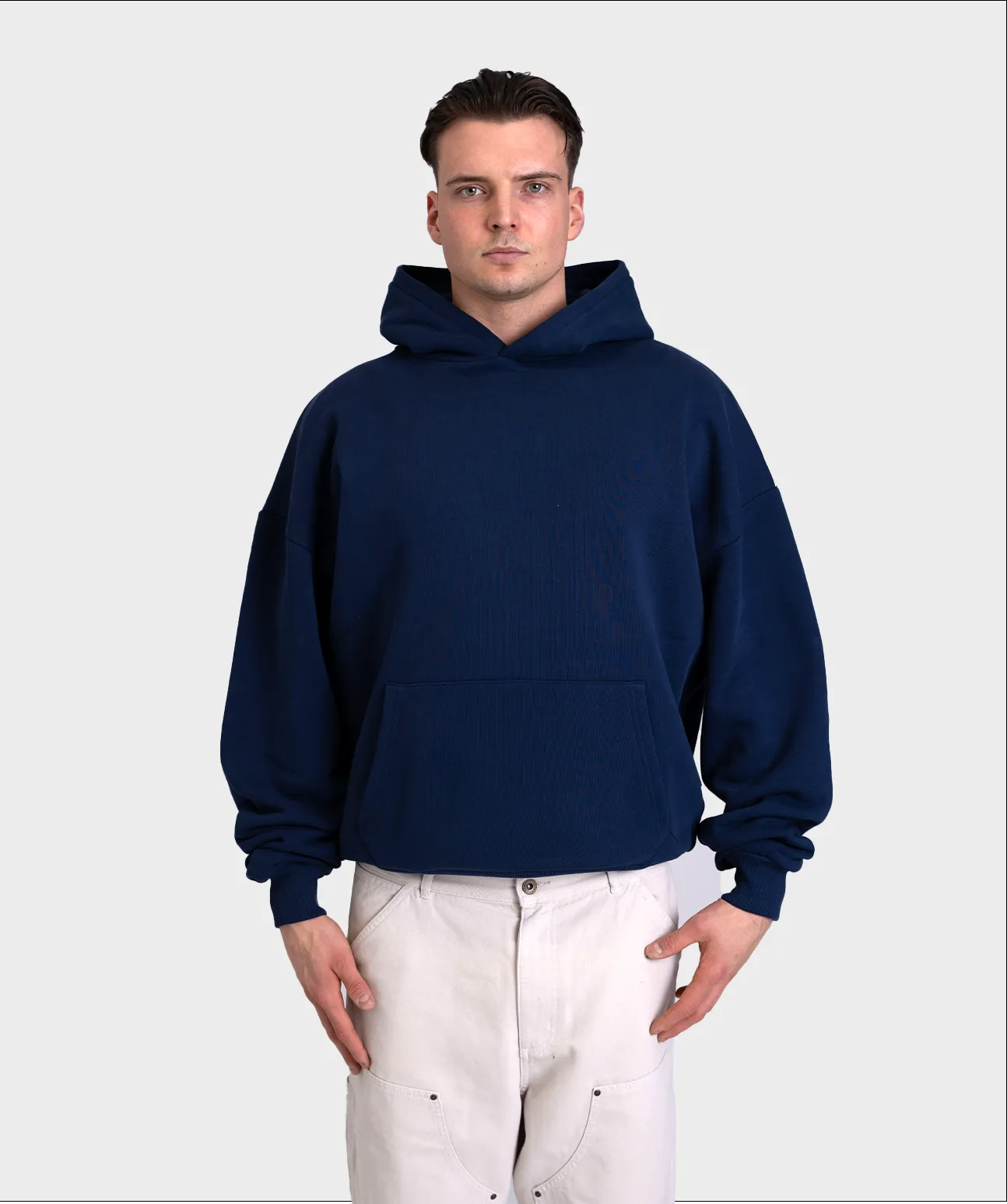 Heavy Oversized Hoodie Navy