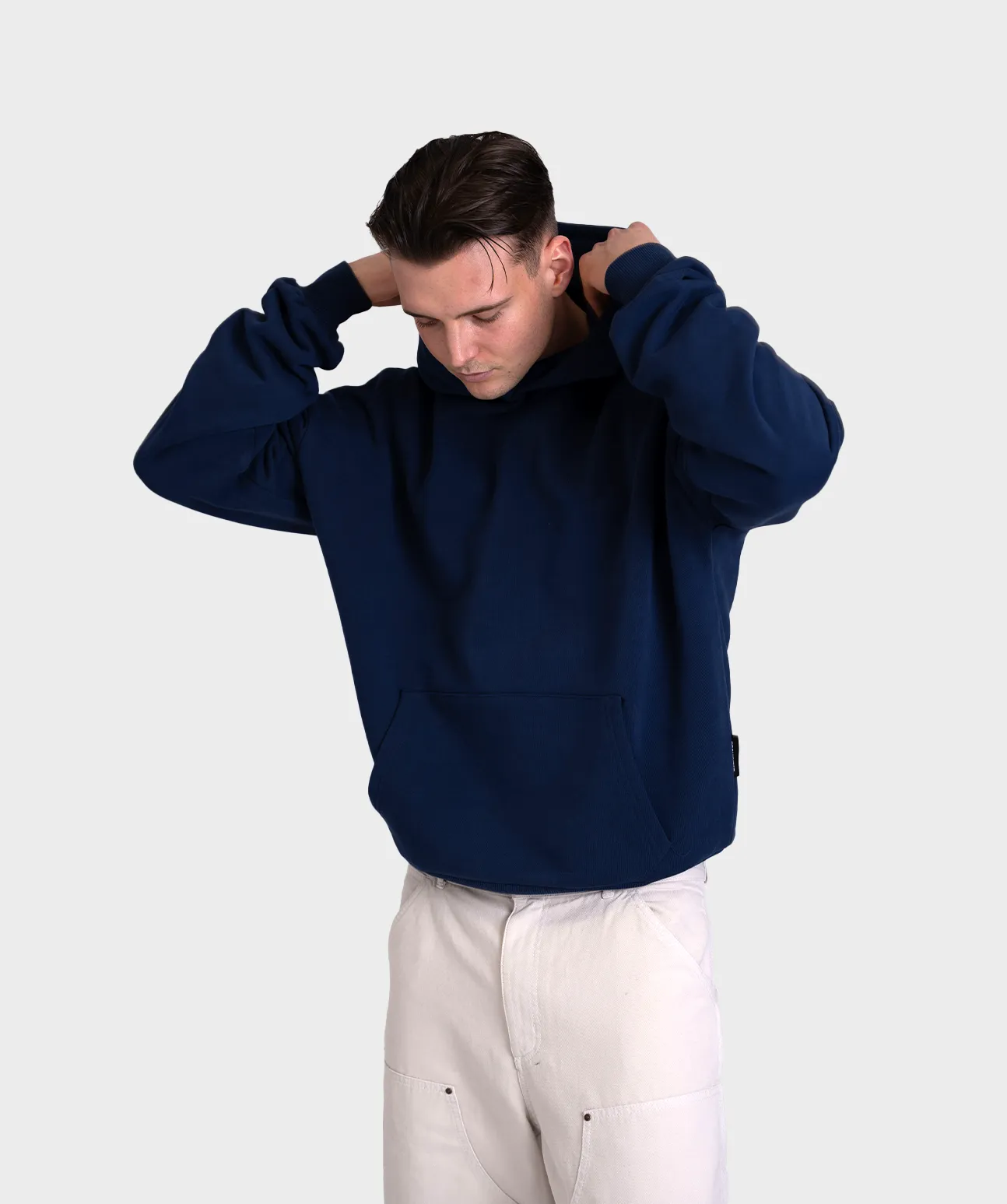 Heavy Oversized Hoodie Navy