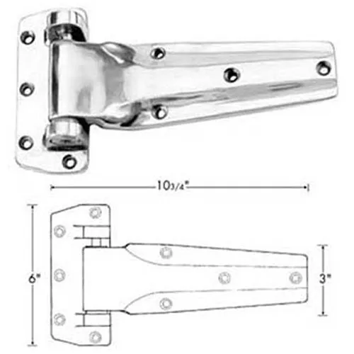 KASON Heavy Duty Hinge, Flush Offset