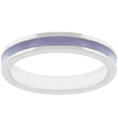 Lavender Enamel Eternity Ring