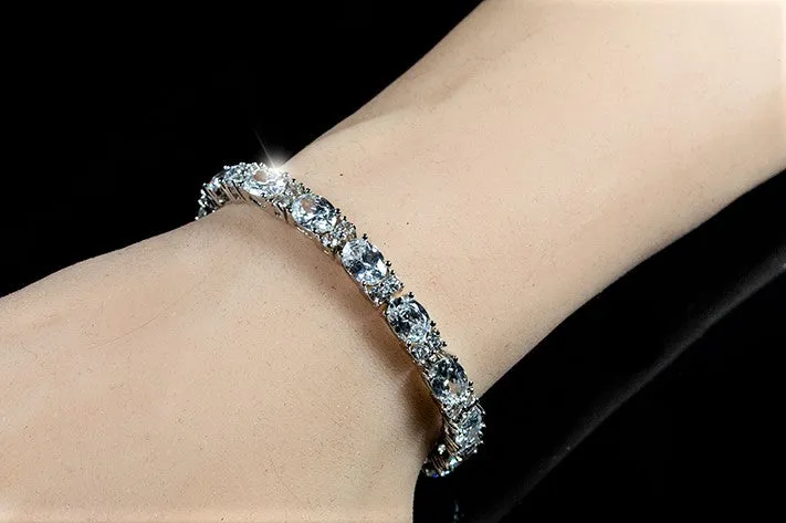 Lily Oval CZ Tennis Bracelet – 7.5in