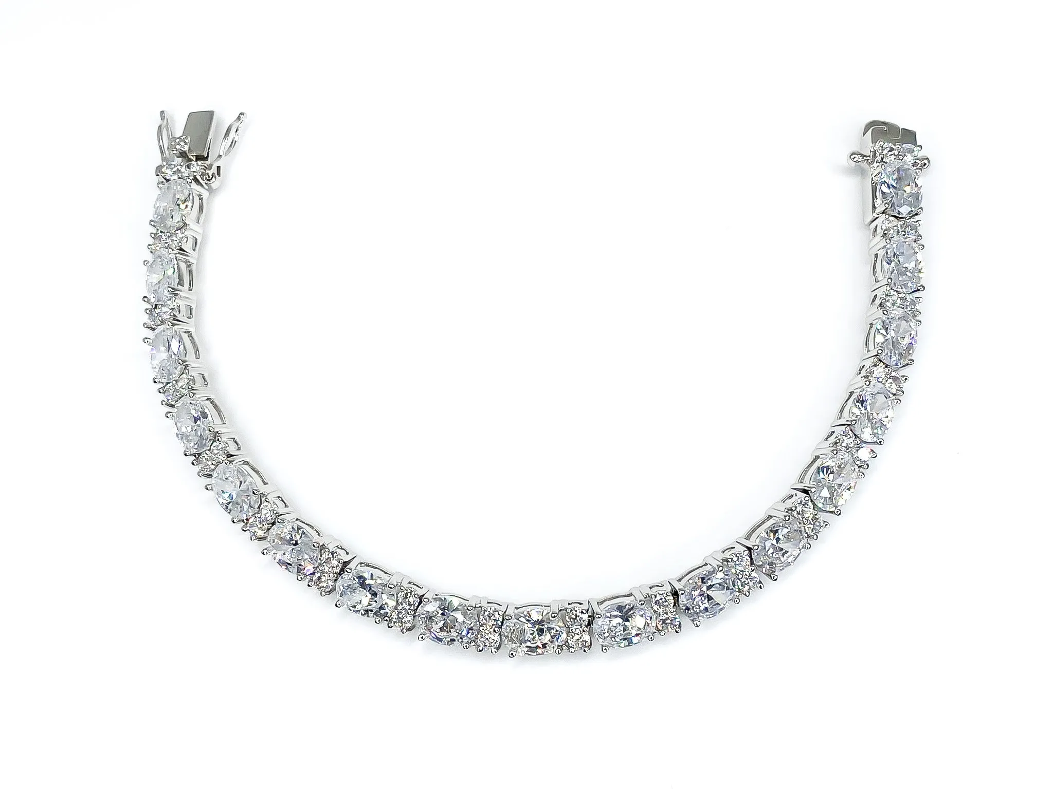 Lily Oval CZ Tennis Bracelet – 7.5in