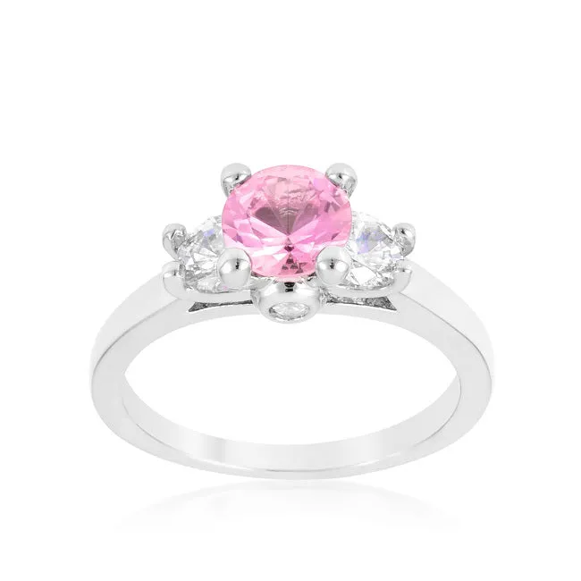 Mini Pink Ice Triplet Ring