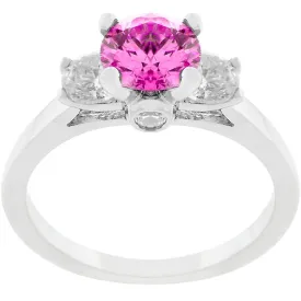 Mini Pink Ice Triplet Ring