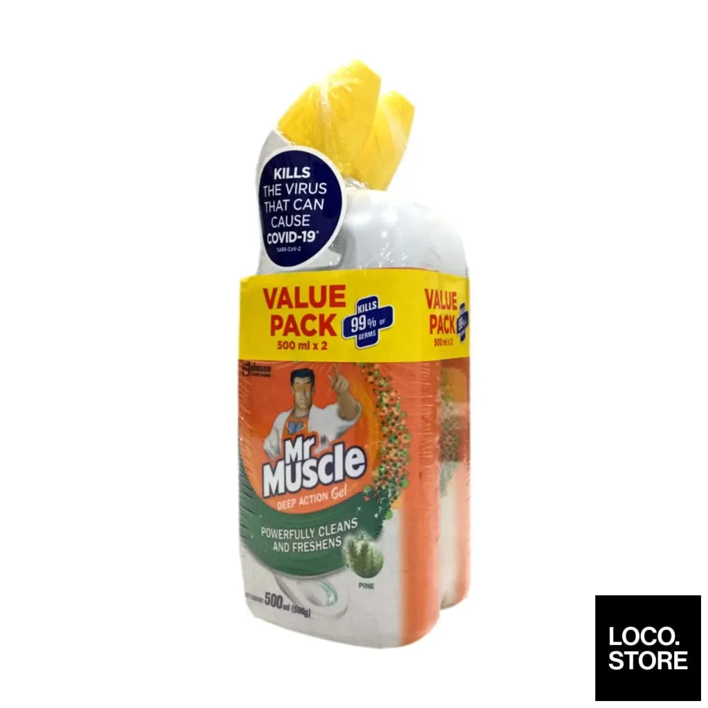 Mr Muscle Multipurpose Toilet & Bathroom Cleaner Pine (Twin Pack) 500ml x 2