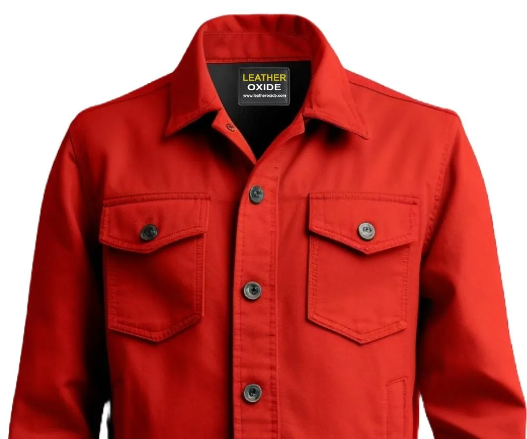 Red Cotton Shirt