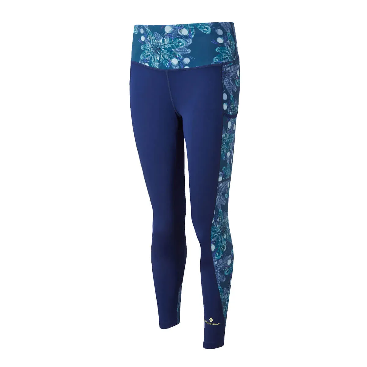 Ronhill Life Sculpt Crop Tight Womens | Deep Blue Botanical