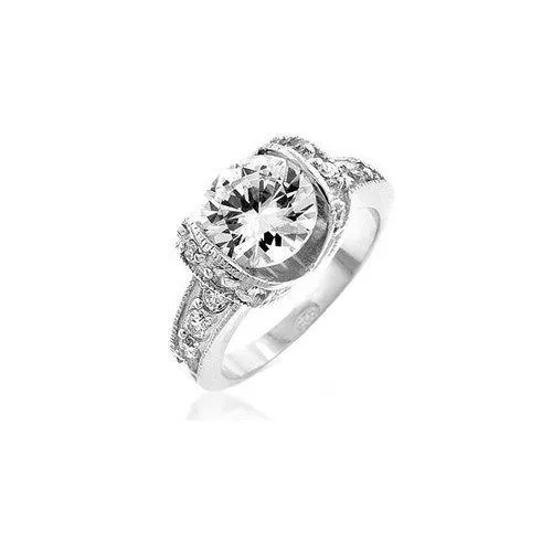 Tension Set Engagement Ring