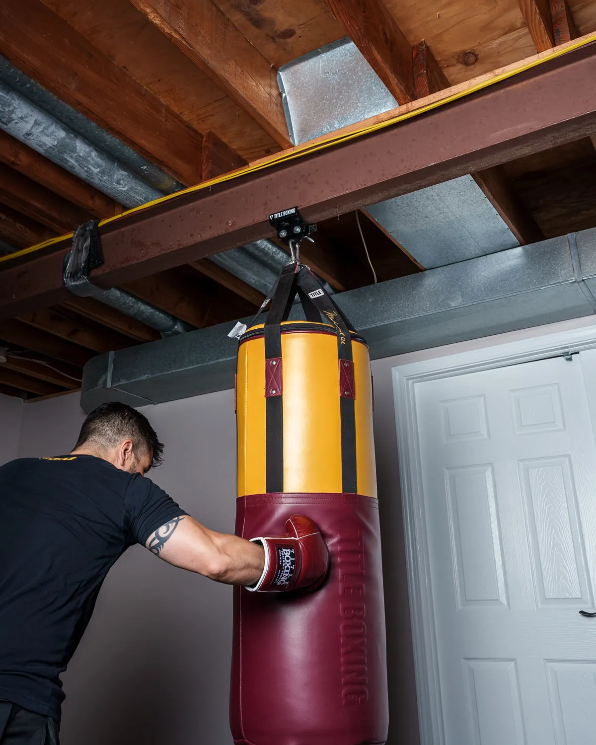 TITLE Boxing I-Beam Heavy Bag Hanger