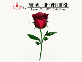 Valentine's Forever Rose DXF / SVG CNC Plasma / Laser Cutting Files. Romantic Decor