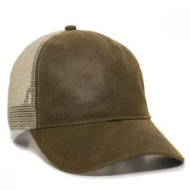 Weathered Canvas Mesh Back Hat