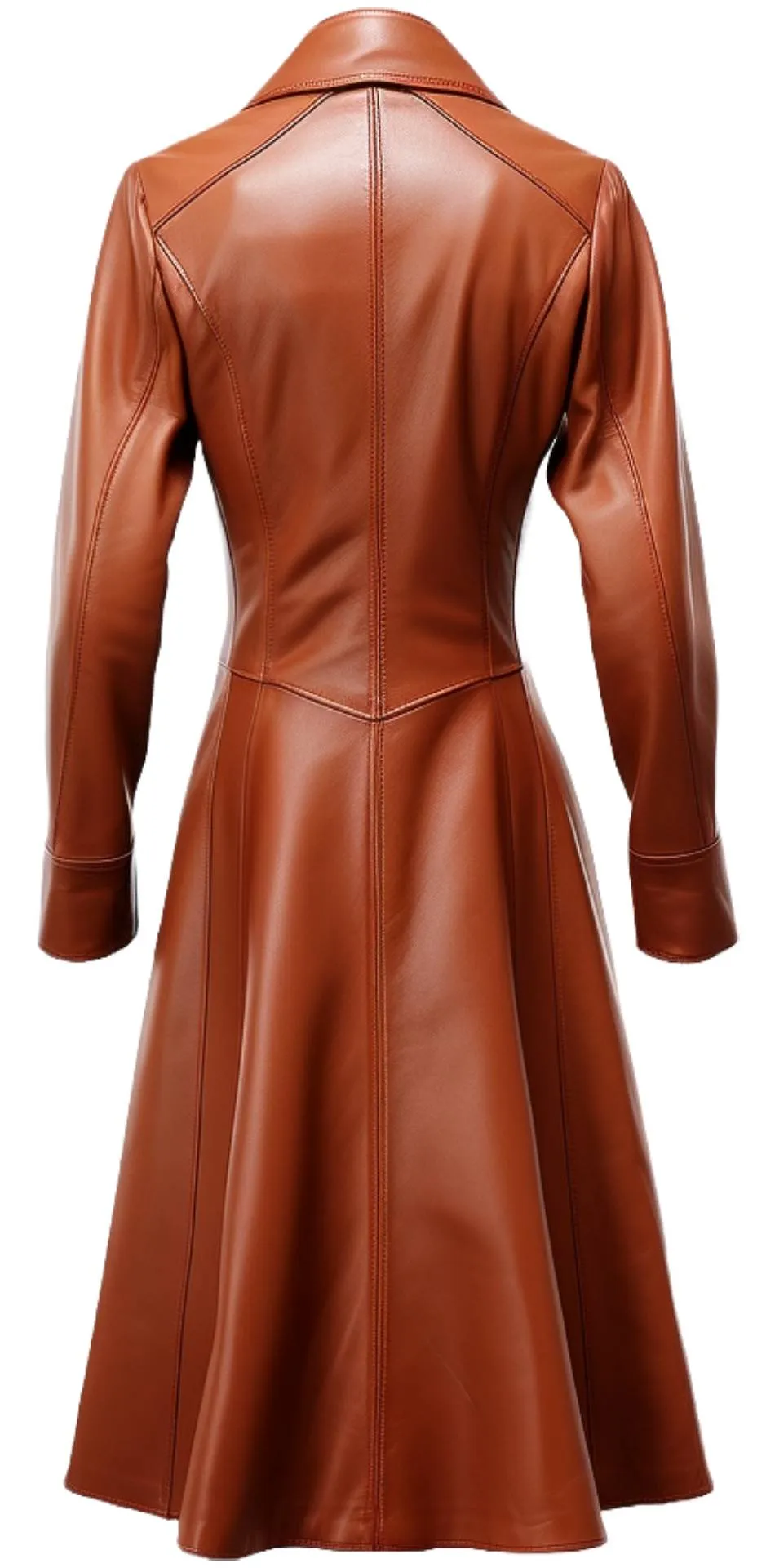 Women Brownish Tan Leather Coat - Women Brown Leather Coat