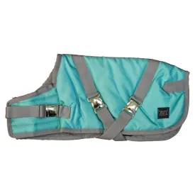 ZEEZ SUPREME DOG COAT SIZE 14 (36CM) MINT GREEN/GREY